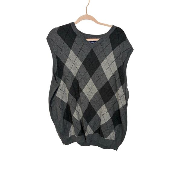 Croft & Barrow Sleeveless Knit Vest Preppy Minimalist Grandpacore 3XL Tall Mens - Picture 1 of 4